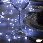 УЦЕНКА Гирлянда «Мишура» 2 м роса, IP20, серебристая нить, 100 LED, свечение белое, USB, УЦЕНКА - Фото 2
