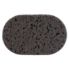 Мочалка банная Добропаровъ, 15×9 см, чёрная на подвесе - Фото 4