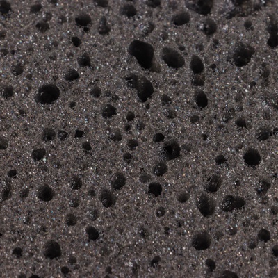 Мочалка банная Добропаровъ, 15×9 см, чёрная на подвесе