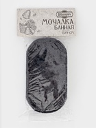 Мочалка банная 15х9 см черная "Добропаровъ" на подвесе - фото 809709979