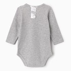 Боди детское, цвет серый, рост 68 см - фото 41466573