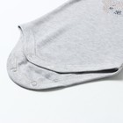 Боди детское, цвет серый, рост 74 см - фото 49207421