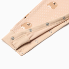 Комбинезон детский, цвет кофейный, рост 68 см - Фото 4