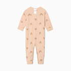 Комбинезон детский, цвет кофейный, рост 74 см - фото 26024057