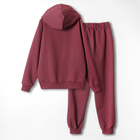 Комплект для девочки (толстовка, брюки), цвет фиолетовый, рост 134 см - фото 23657530