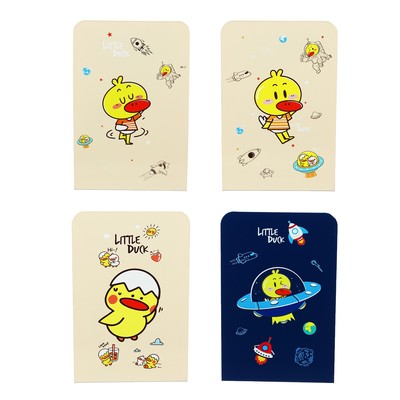 Держатель (ограничитель) подставка для книг, 2 штуки «Утки», МИКС