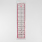 Линейка для квилтинга и пэчворка, 45 × 10 см, толщина 3 мм, цвет прозрачный/розовый - Фото 3