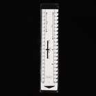 Линейка для разметки и измерения, 22,2 × 4,5 см, толщина 1 мм, цвет белый - Фото 3