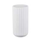 Декоративная ваза «Рельеф», 9,5×9,5×18 см, цвет белый - фото 301348399
