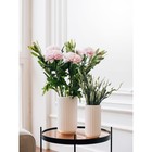 Декоративная ваза «Рельеф», 9,5×9,5×18 см, цвет белый - Фото 5