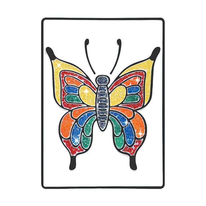 Картина Кристаллами, Бабочка, 12х18см MA-2104-3-5