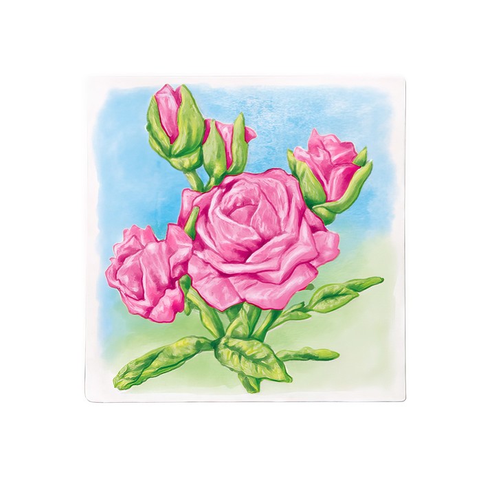 Многоразовая Раскраска "Розовые Розы" 20х20см MA-2104-5-3