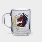 Кружка «Мистический дракон», стеклянная, 200 мл, рисунок микс - фото 11169841