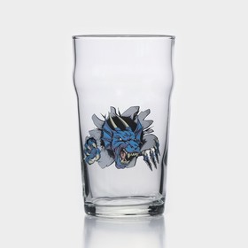 Стакан для пива «Сила дракона», стеклянный, 570 мл, рисунок микс