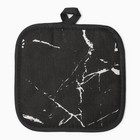 Прихватка Доляна цв.черный 17*17 см, 100% п/э - фото 24552181