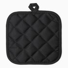 Прихватка Доляна цв.черный 17*17 см, 100% п/э - фото 24552182