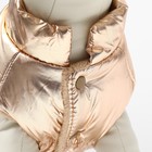 Куртка для собак "Блеск", XL (ДС 40, ОГ 57, ОШ 35 см, до 14 кг), бронзовая - Фото 4