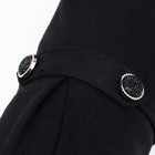 Пальто для собак, размер M (ДС 30, ОГ 44-45, ОШ 29-30 см), чёрное - фото 22925310