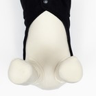 Пальто для собак, размер M (ДС 30, ОГ 44-45, ОШ 29-30 см), чёрное - фото 22925311