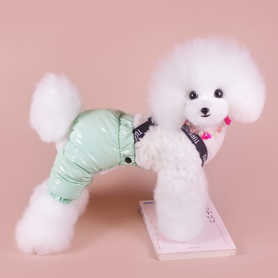 Комбинезон-штаны для собак,  размер XS (ДС 26, ОТ 28 см), мятный