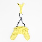 Комбинезон-штаны для собак,  размер M (ДС 36, ОТ 40 см), жёлтый - фото 7506703