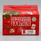 Коробка для сладостей «Новогодняя посылка», 10 х 18 х 14 см, Новый год - Фото 3