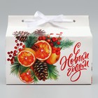 Коробка для сладостей «С Новым годом!», апельсины, 10 х 18 х 14 см, Новый год - Фото 2