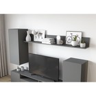 Гостиная под телевизор «Лира», 2130×1680×350 мм, цвет серый графит - Фото 4