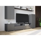 Гостиная под телевизор «Лира», 2130×1680×350 мм, цвет серый графит - Фото 3