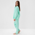 Пижама детская (рубашка и брюки) MINAKU, цвет мятный, рост 98 см - Фото 3