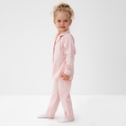 Пижама детская (рубашка и брюки) MINAKU, цвет розовый, рост 134 см - Фото 3