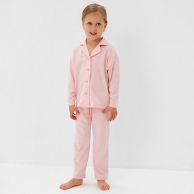Пижама детская (рубашка и брюки) MINAKU, цвет розовый, рост 146 см