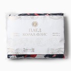 Плед, размер 180х200см, корал-флис 165г/м 100% полиэстер - фото 24580854