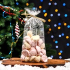 Пакет фасовочный новогодний БОПП прозрачный, с новогодним рисунком «Марки», 15×30 см 9673610