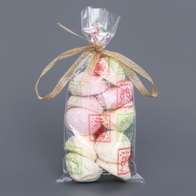 Пакет фасовочный новогодний БОПП, с новогодним рисунком «Марки», 9?19 см (комплект 50 шт)