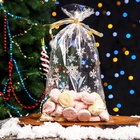 Пакет фасовочный новогодний БОПП, с новогодним рисунком «Снег», 20×35 см 9673638