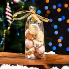 Пакет фасовочный новогодний БОПП, с донной складкой, «Открытка с подарком» 9×19 см - Фото 1