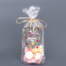 Пакет новогодний фасовочный БОПП, с донной складкой, «Венок» 15?30 см (комплект 50 шт)