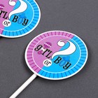 Топпер для торта «Гендер-пати», в наборе 5 шт. - Фото 2