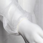 Халат хирургический с рукавами на резинке - 20 г/м2, размер: XXL, 110x140cм, белый - Фото 4