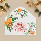 Конверт для денег «Верь в мечту и она сбудется», 16.5×8 см 9848617 - фото 13581721
