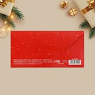 Конверт для денег «С Новым годом!», Дед Мороз, 16.5 х 8 см (комплект 10 шт) - фото 46822014