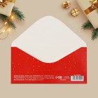 Конверт для денег «С Новым годом!», Дед Мороз, 16.5 х 8 см (комплект 10 шт) - фото 46822015