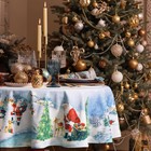 Скатерть Этель «Рождественский вечер», d=150 см, 100% хл, саржа 190 г/м2 - Фото 2