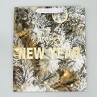 Пакет ламинированный вертикальный, конгревное тиснение «Счастливого Нового года», ML 23 × 27 × 11.5 см - Фото 6