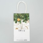 Пакет крафтовый «Новогодние чудеса», 12 × 21 × 9 см - Фото 7