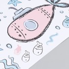 Наклейка пластик интерьерная цветная "Подводная лодка и морские жители" 30х90 см - Фото 3