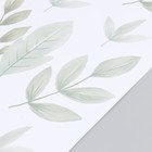 Наклейка пластик интерьерная цветная "Светлые листочки" набор 2 листа 30х90 см - Фото 3