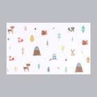 Наклейка пластик интерьерная цветная "Лес со зверятами" 36х58 см - Фото 2