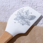 Лопатка силиконовая «Зимний цветок», 26 х 5 см - Фото 3